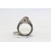 Antique Ring Silver Sterling 925 Carnelian Gem Stone Women Enamel Handmade B486